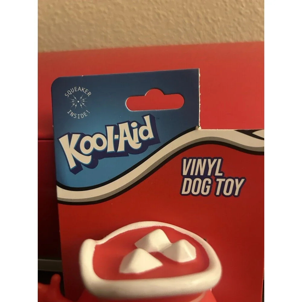 Kool-Aid Man Dog Toy Vinyl Squeaker Toy : NWT